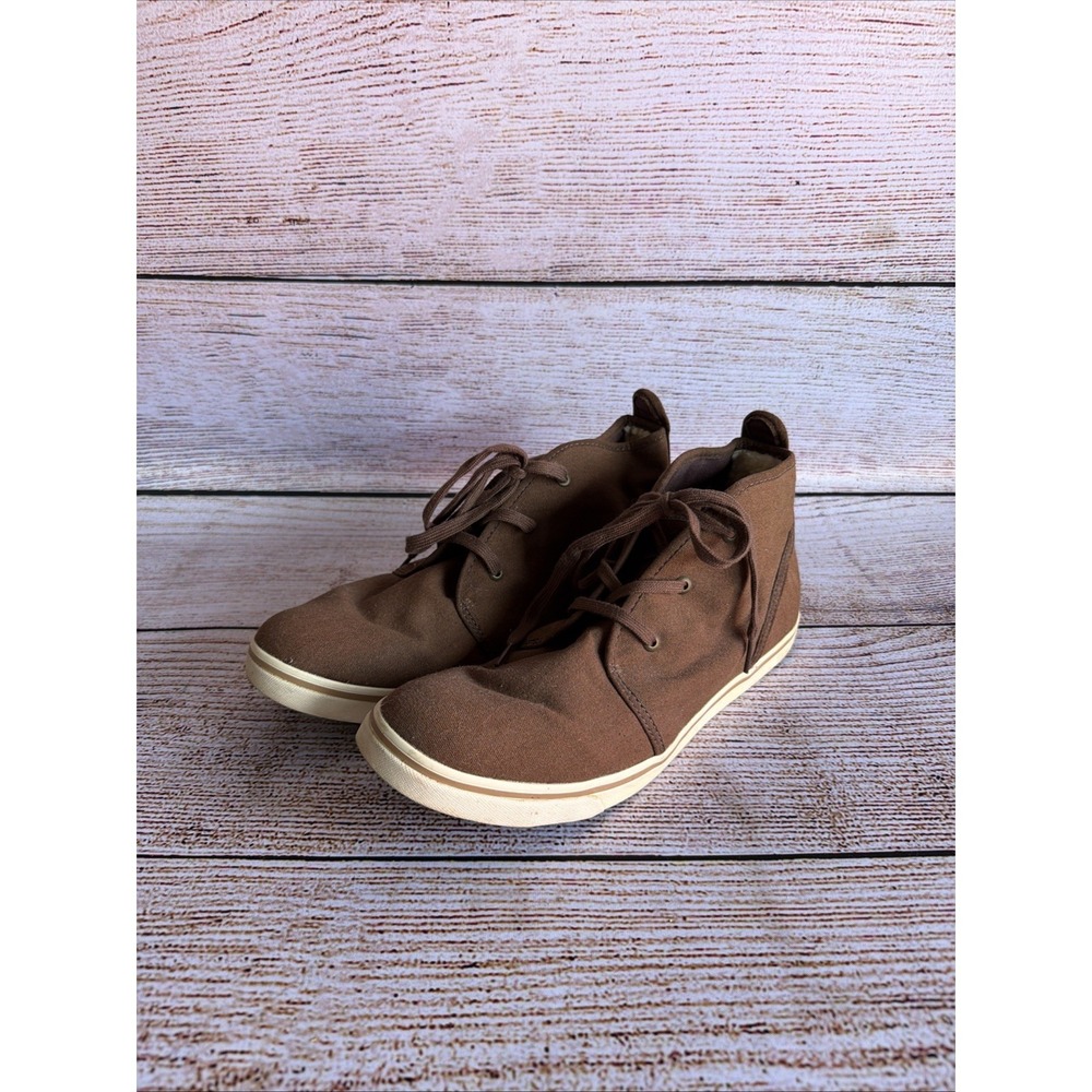 Ugg Australia Mens Brown Canvas Ankle Boots Size 11 Used Chukka Shoes